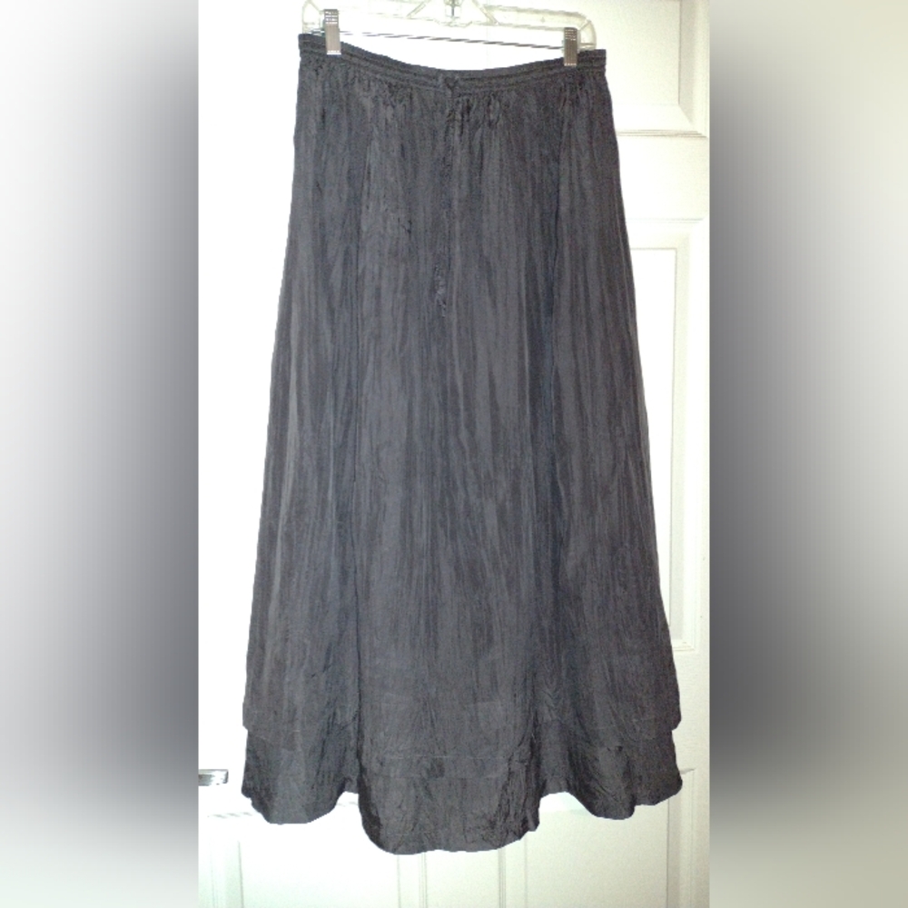 Flowy maxi dark gray skirt, Sz 2